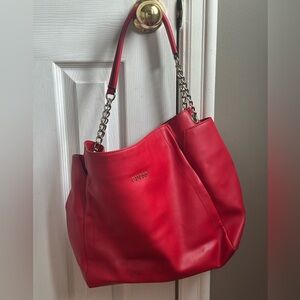 Red Guess satchel